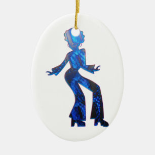 Décoration En Céramique Femme à Disco