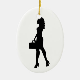 Décoration En Céramique Femme d'affaires