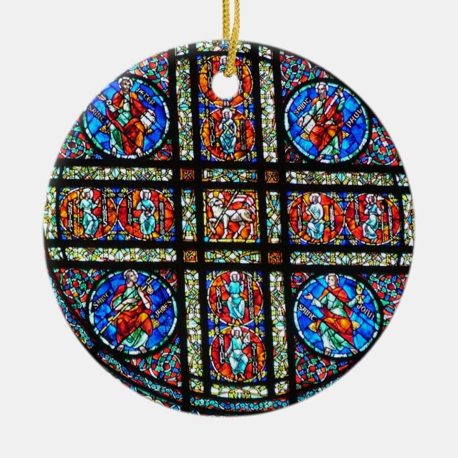 Décoration En Céramique Fenêtre en verre teinté (Devant)