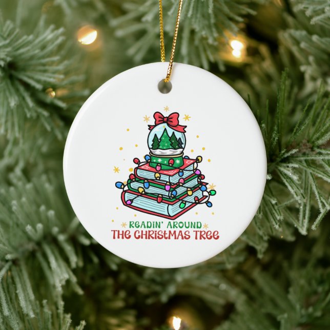 Décoration En Céramique Festive Christmas Book Lover (Arbre)