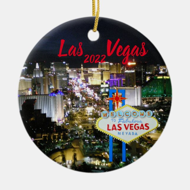Décoration En Céramique Fête de Las Vegas (Devant)