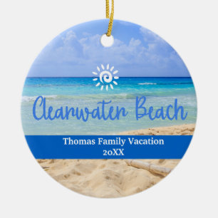 Décoration En Céramique Fête de vacances à Clearwater Beach sur mesure