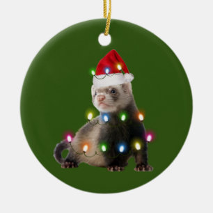 Décoration En Céramique Feu de Noël Casquette