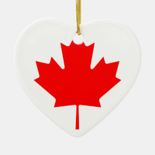 Décoration En Céramique Feuille d'érable du Canada