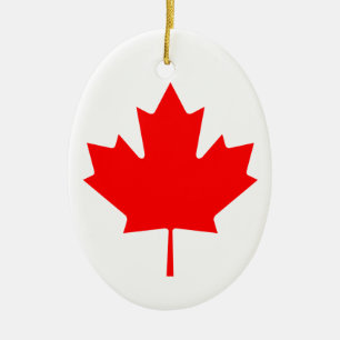 Décoration En Céramique Feuille d'érable du Canada