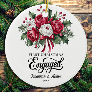 Décoration En Céramique Fiançailles personnalisé, cadeau Fiançailles