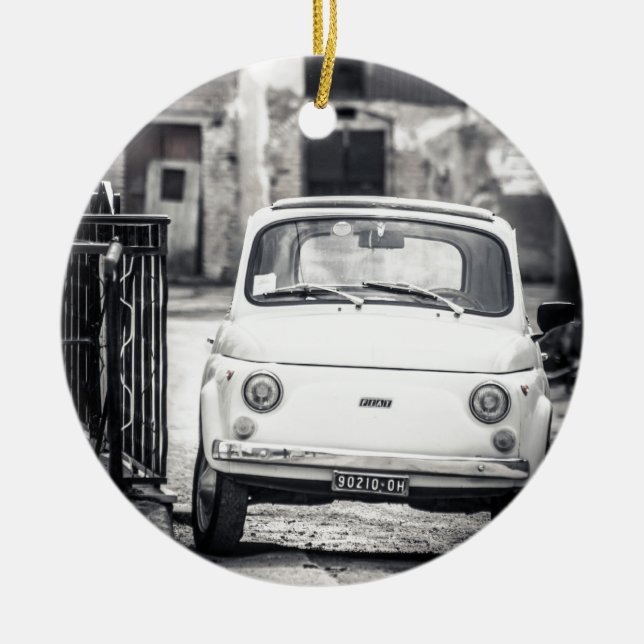Décoration En Céramique Fiat 500, Cinquecento en Italie (Devant)