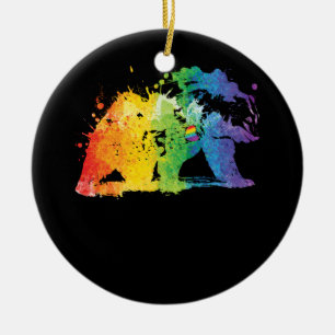 Décoration En Céramique Fierté de l'ours gay