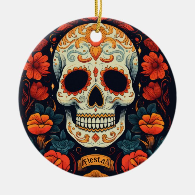 Décoration En Céramique Fiesta ! PARTI mexicain (Devant)