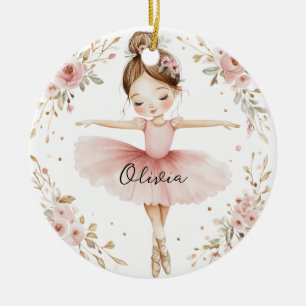 Décoration En Céramique Fille de ballet personnalisée