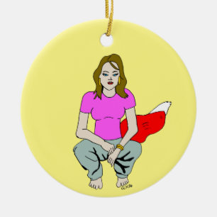 Décoration En Céramique fille foy