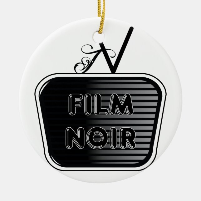 Décoration En Céramique Film Noir (Devant)