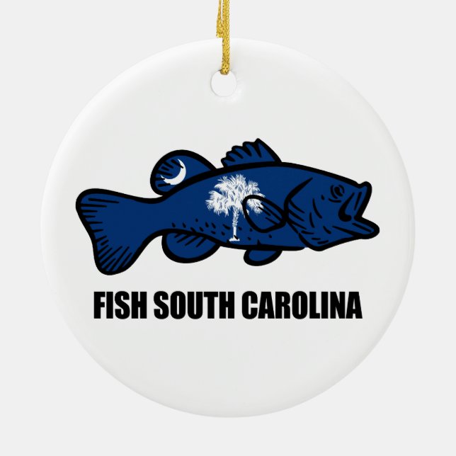 Décoration En Céramique Fish South Carolina (Dos)