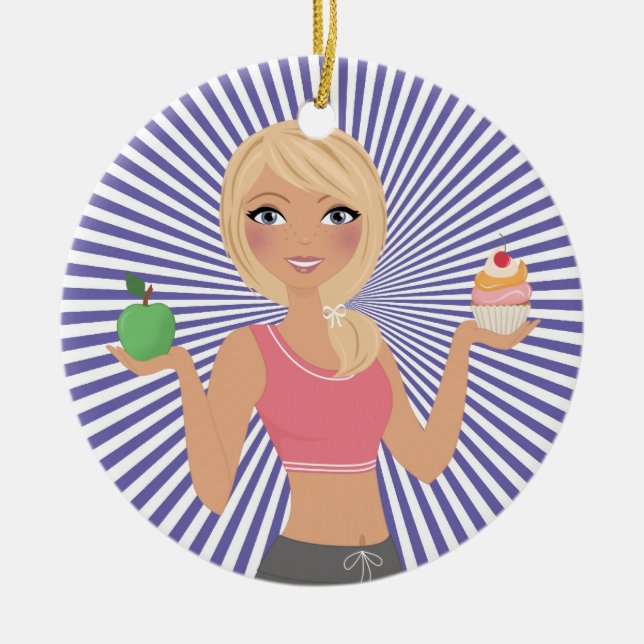 Décoration En Céramique Fitness ! (Devant)