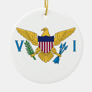 Décoration En Céramique Flag of US Virgin Islands