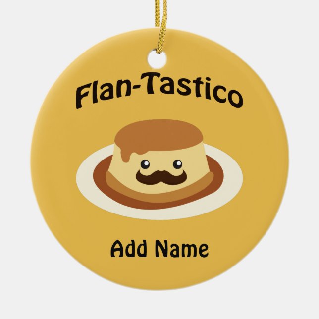 Décoration En Céramique Flan-Tastico ! Flan mignon (Devant)