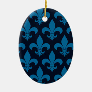 Décoration En Céramique Fleur de lis Motif Classic
