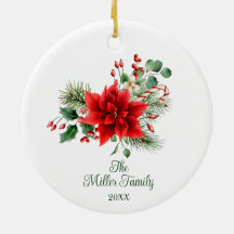 Fleur de Noël personnalisée