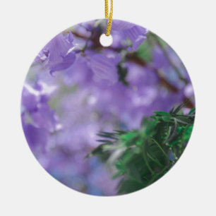Décoration En Céramique Fleurs d'arbre pourpres Jacaranda