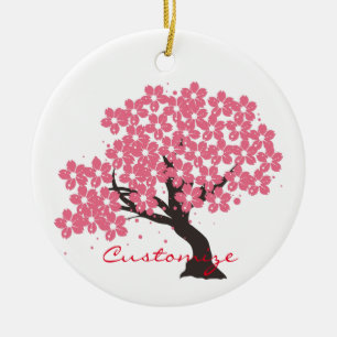 Décoration En Céramique Fleurs de cerisiers au Sakura japonais Thunder_Cov