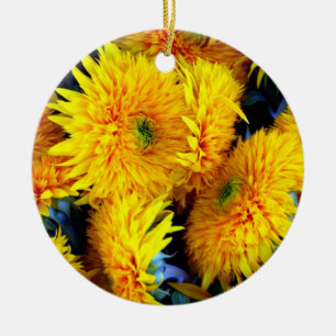 Décoration En Céramique Fleurs de soleil