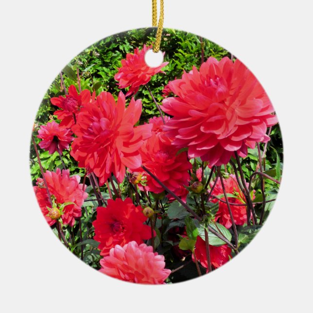 DÉCORATION EN CÉRAMIQUE FLEURS DU JARDIN DE PAYS (Devant)