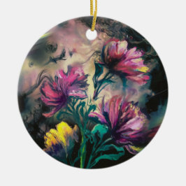 Décoration En Céramique Fleurs florissantes