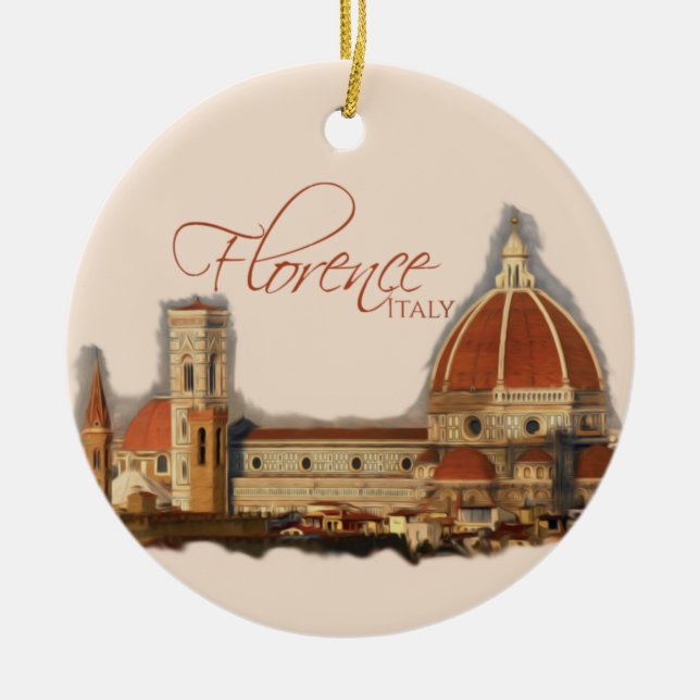 Décoration En Céramique Florence, Italie : Duomo (Devant)