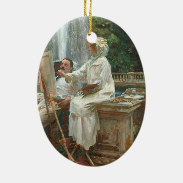 Décoration En Céramique Fontaine Villa Torlonia Frascati, Italie par Sarge (Dos)