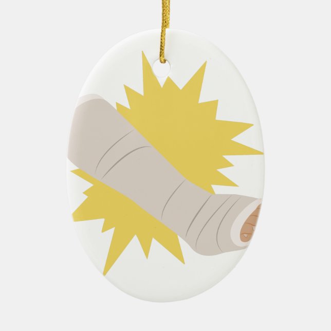 Décoration En Céramique Fonte de jambe (Devant)