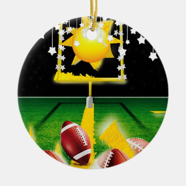 DÉCORATION EN CÉRAMIQUE FOOTBALL DU DIMANCHE SOIR (Devant)