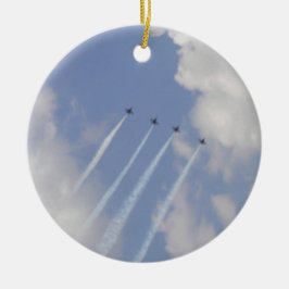 Décoration En Céramique Formation d'Airshow Military Jet