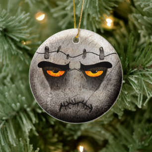 Décoration En Céramique Frankenmoji Vintag Keramik Ornament