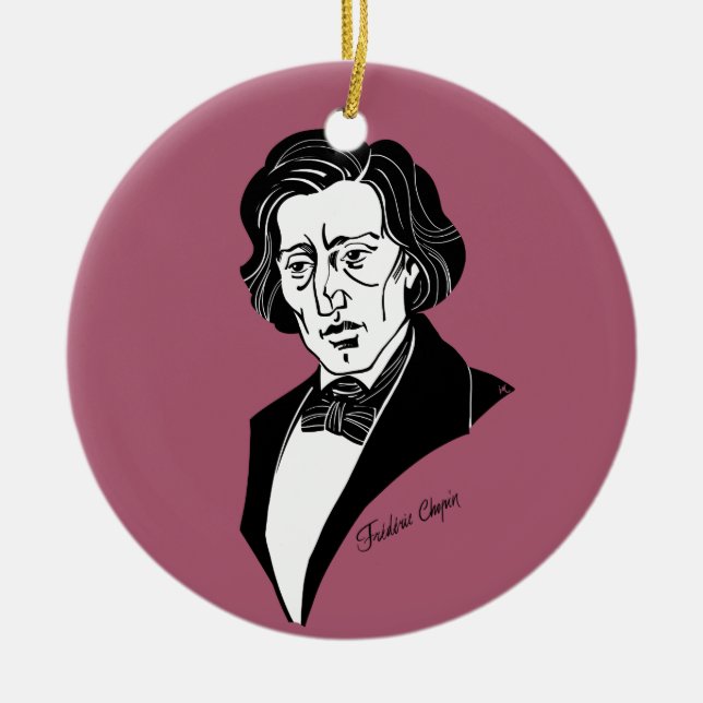 Décoration En Céramique Frederic Chopin (Devant)