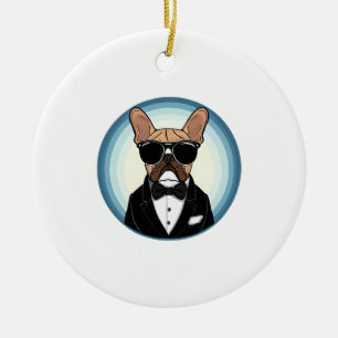 Décoration En Céramique French Bulldog Funny Cute Art