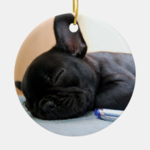 Décoration En Céramique French Bulldog Orament Ajouter votre photo