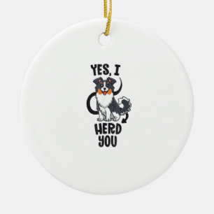 Décoration En Céramique Funky Australian Shepherd Maman Cadeaux Aussie Oui