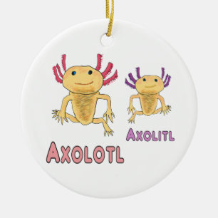 Décoration En Céramique Funny Axolotl Axolitl Pun