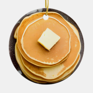 Décoration En Céramique Funny Beurre Pancakes Pun Noël