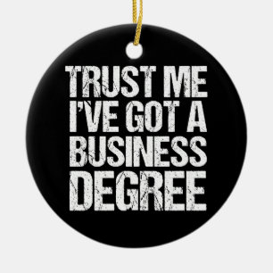 Décoration En Céramique Funny Business School Graduation MBA