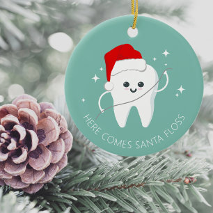 Décoration En Céramique Funny Dentist Dental Clinique Noël