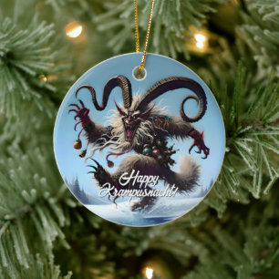 Décoration En Céramique Funny Happy Krampusnacht