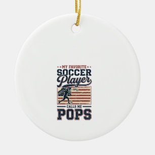 Décoration En Céramique Funny Soccer Pops Conception de T-Shirt avec Gravu