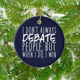 Décoration En Céramique Gagnante de l'équipe de discussion amusante