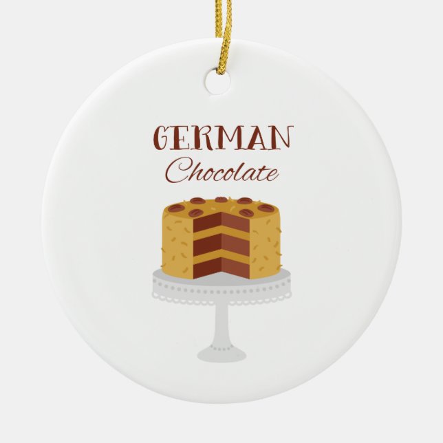 Décoration En Céramique Gâteau au chocolat allemand (Devant)
