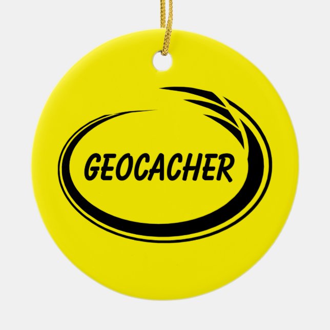 Décoration En Céramique Geocacher Black Splash (Devant)