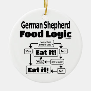 Décoration En Céramique German Shepherd Food Logic