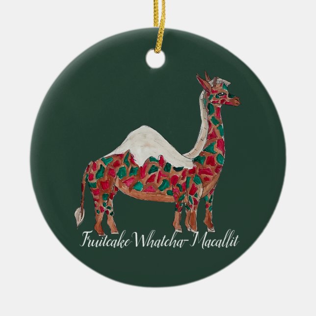 Décoration En Céramique girafe de Noël/chameau (Devant)