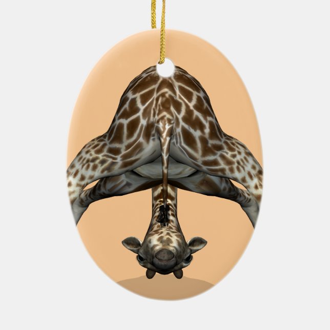 Décoration En Céramique Girafe flexible (Dos)