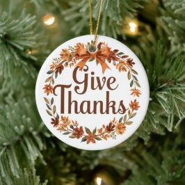 Décoration En Céramique Give Thanks